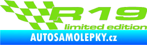 Samolepka R19 limited edition levá zelená kawasaki