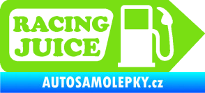 Samolepka Racing juice symbol tankování zelená kawasaki
