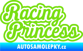 Samolepka Racing princess nápis zelená kawasaki