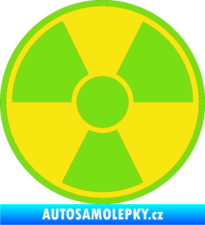 Samolepka Radioactive barevný zelená kawasaki