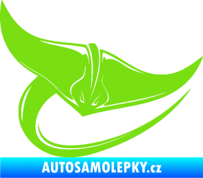 Samolepka Rejnok 001 pravá zelená kawasaki