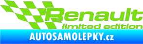 Samolepka Renault limited edition levá zelená kawasaki