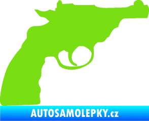 Samolepka Revolver 001 pravá zelená kawasaki