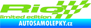 Samolepka Rio limited edition pravá zelená kawasaki