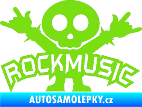 Samolepka Rock music fanda zelená kawasaki