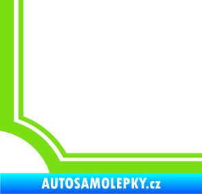 Samolepka Rohová samolepka 004 pravá zelená kawasaki