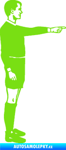 Samolepka Rozhodčí 003 pravá zelená kawasaki