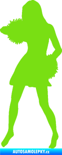 Samolepka Roztleskávačka 003 levá zelená kawasaki