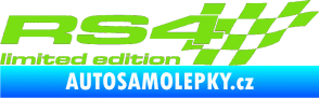 Samolepka RS4 limited edition pravá zelená kawasaki