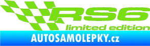 Samolepka RS6 limited edition levá zelená kawasaki