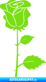 Samolepka Růže 007 pravá zelená kawasaki
