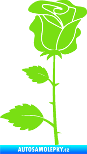 Samolepka Růže 007 levá zelená kawasaki