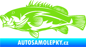 Samolepka Ryba 005 levá zelená kawasaki