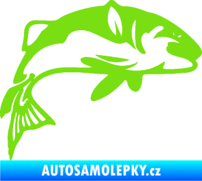 Samolepka Ryba 010 pravá zelená kawasaki