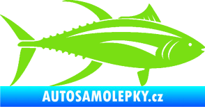 Samolepka Ryba 013 pravá tuňák zelená kawasaki