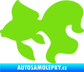 Samolepka Ryba 019 levá závojnatka zelená kawasaki