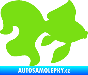 Samolepka Ryba 019 pravá závojnatka zelená kawasaki