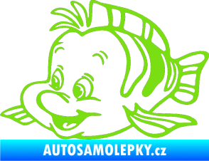 Samolepka Rybička levá zelená kawasaki