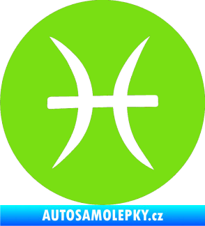 Samolepka Ryby 001 - horoskop zelená kawasaki