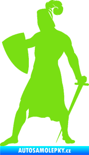 Samolepka Rytíř 001 levá zelená kawasaki