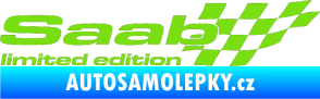 Samolepka Saab limited edition pravá zelená kawasaki