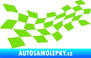 Samolepka Šachovnice 017 zelená kawasaki