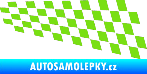 Samolepka Šachovnice 033 zelená kawasaki
