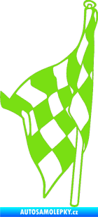 Samolepka Šachovnice 058 zelená kawasaki