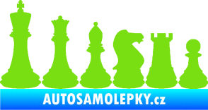 Samolepka Šachy 001 levá zelená kawasaki