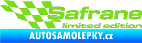 Samolepka Safrane limited edition levá zelená kawasaki