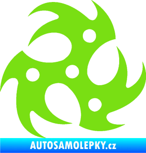 Samolepka Samolepka na víčko od nádrže 005 zelená kawasaki