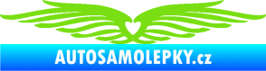 Samolepka Samolepka na zadní okno 002 srdce zelená kawasaki
