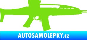 Samolepka Samopal 002 pravá zelená kawasaki