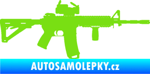 Samolepka Samopal 003 pravá zelená kawasaki