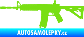Samolepka Samopal 004 levá zelená kawasaki