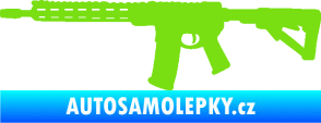 Samolepka Samopal 007 levá zelená kawasaki
