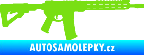 Samolepka Samopal 007 pravá zelená kawasaki