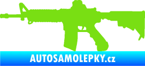 Samolepka Samopal 009 levá zelená kawasaki