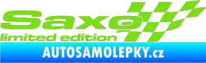 Samolepka Saxo limited edition pravá zelená kawasaki