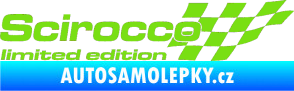 Samolepka Scirocco limited edition pravá zelená kawasaki