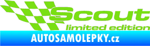 Samolepka Scout limited edition levá zelená kawasaki