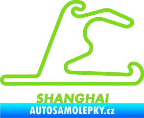Samolepka Okruh Shanghai zelená kawasaki