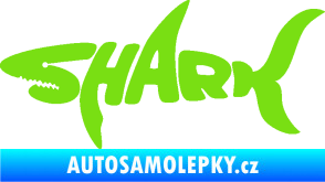 Samolepka Shark 001 zelená kawasaki