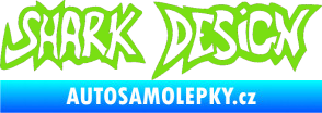 Samolepka Shark design zelená kawasaki