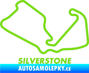 Samolepka Okruh Silverstone 2 zelená kawasaki