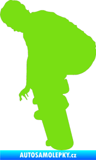 Samolepka Skateboard 003 levá zelená kawasaki