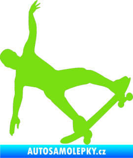 Samolepka Skateboard 013 pravá zelená kawasaki