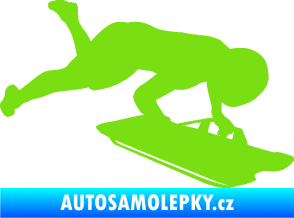 Samolepka Skeleton 002 pravá zelená kawasaki