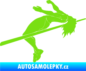 Samolepka Skok do výšky 001 pravá atletika zelená kawasaki