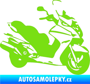 Samolepka Skůtr pravá zelená kawasaki